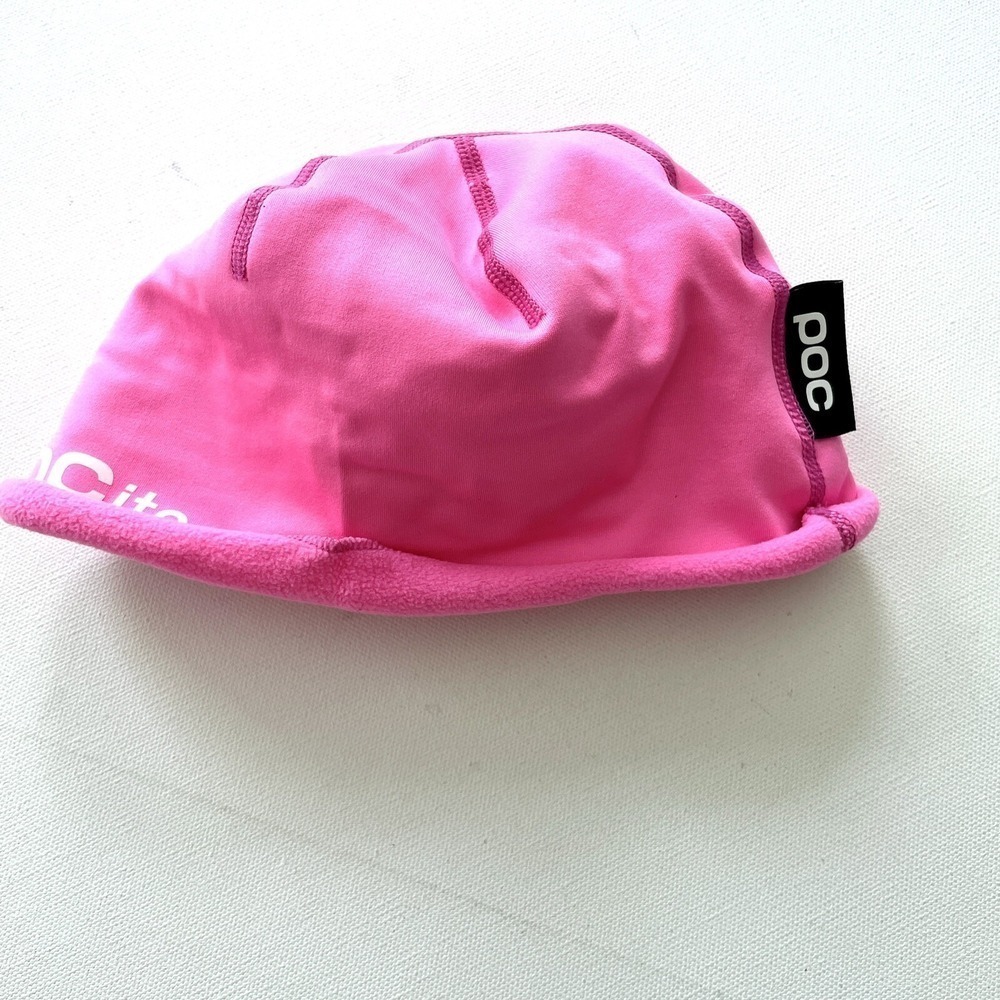 POC POCito Kids One Size Pink Fleece Beanie Winter Hat Outdoor Snow Cap Logo Cap